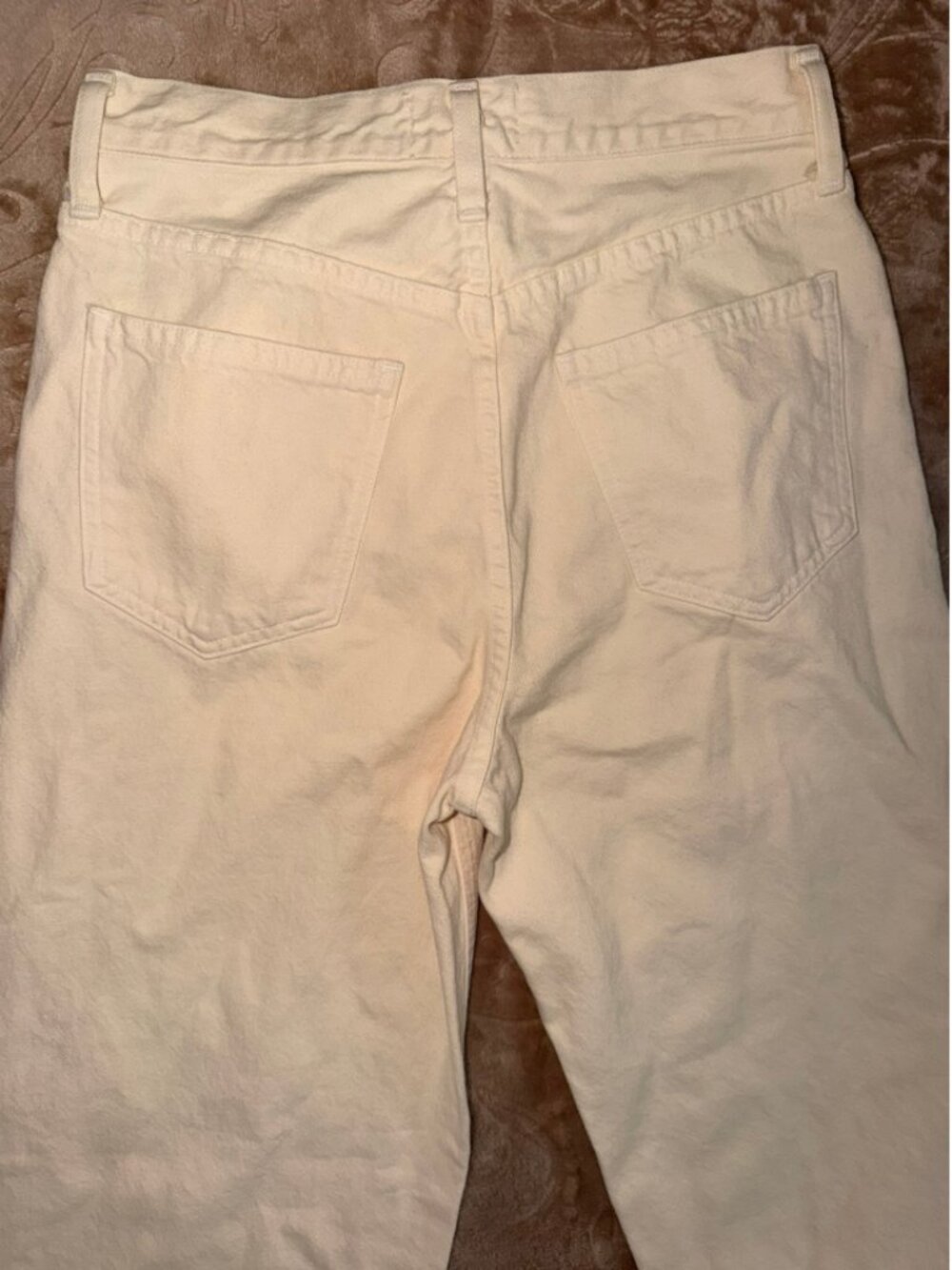 AGOLDE - Low Slung Baggy Jeans in White, Size 23 - Picture 10 of 15